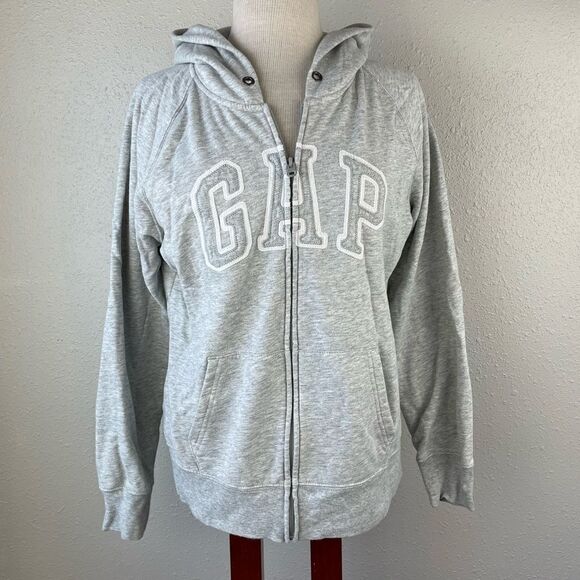GAP Gray Full Zip Jacket Size L - Picture 1 of 7